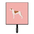 Micasa Greyhound Checkerboard Pink Leash or Key Holder MI626898
